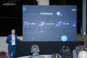 Presentación en la pantalla del escenario del Chief Data Officer Day México 2026