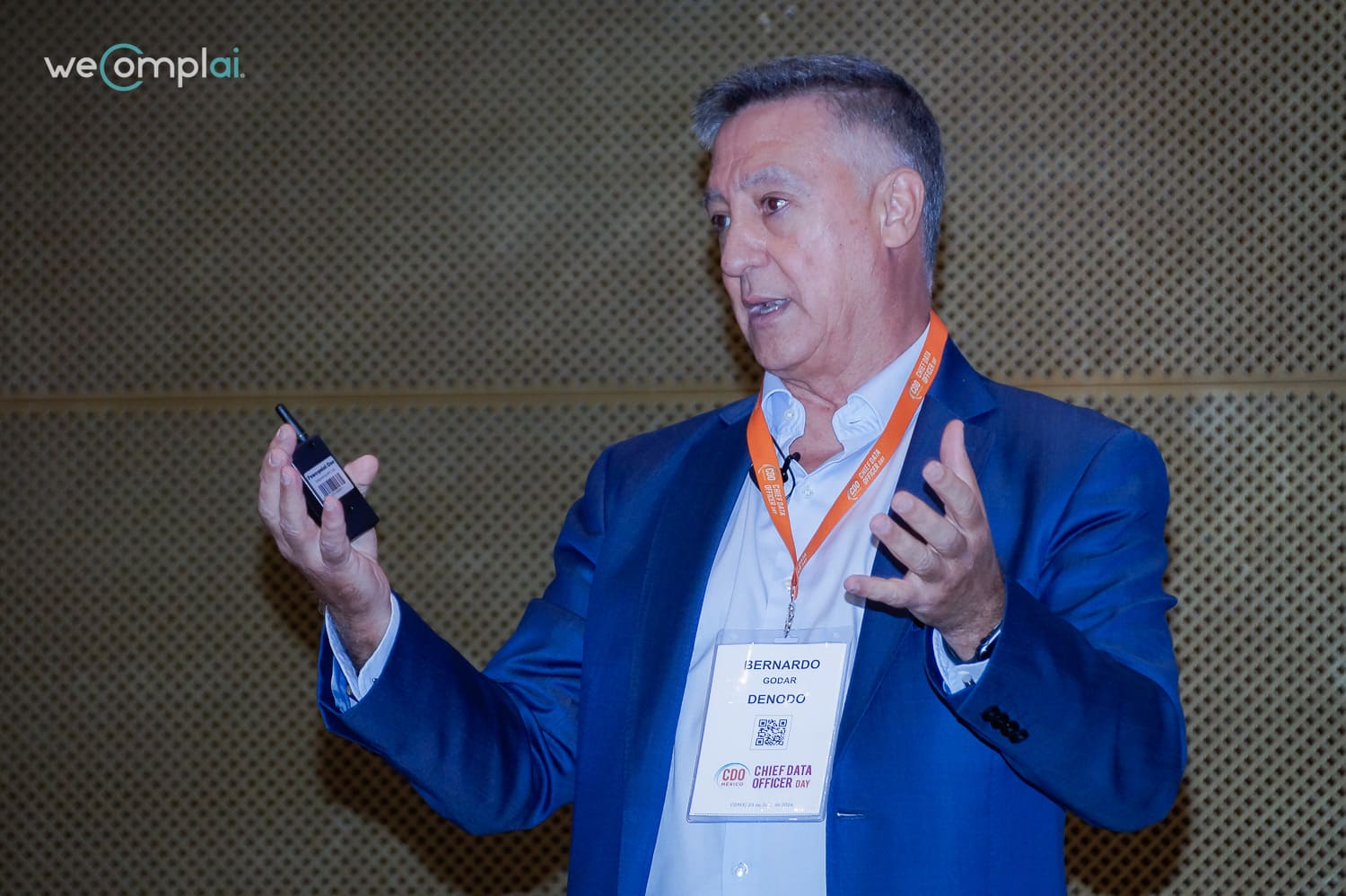 Reflexión sobre el gobierno del dato en el CDO Day México 2026 frente al auditorio