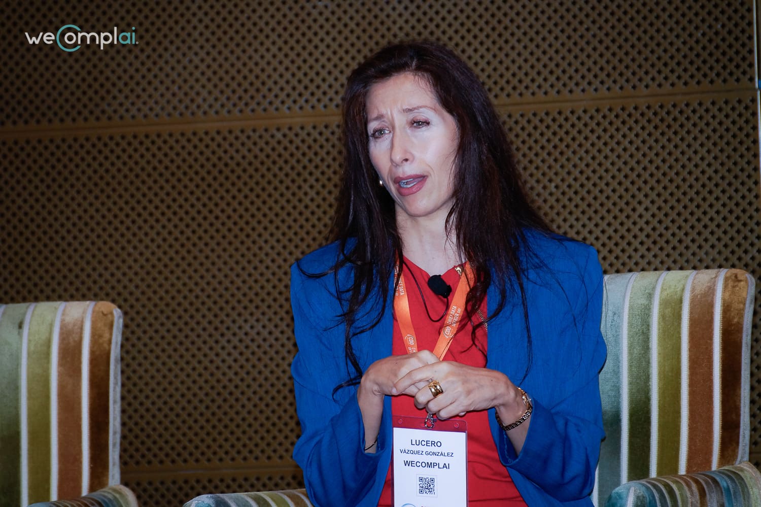 Lucero Vázquez González, CEO de weComplai, durante la jornada del Chief Data Officer Day México 2026