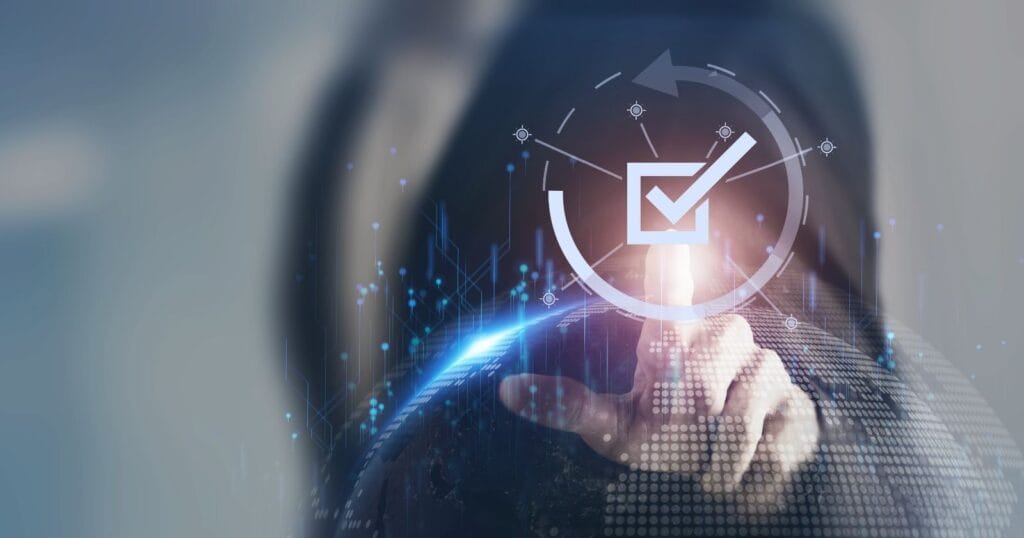 Engranajes y métricas en tiempo real representan cumplimiento inteligente transformado en motor de crecimiento empresarial.